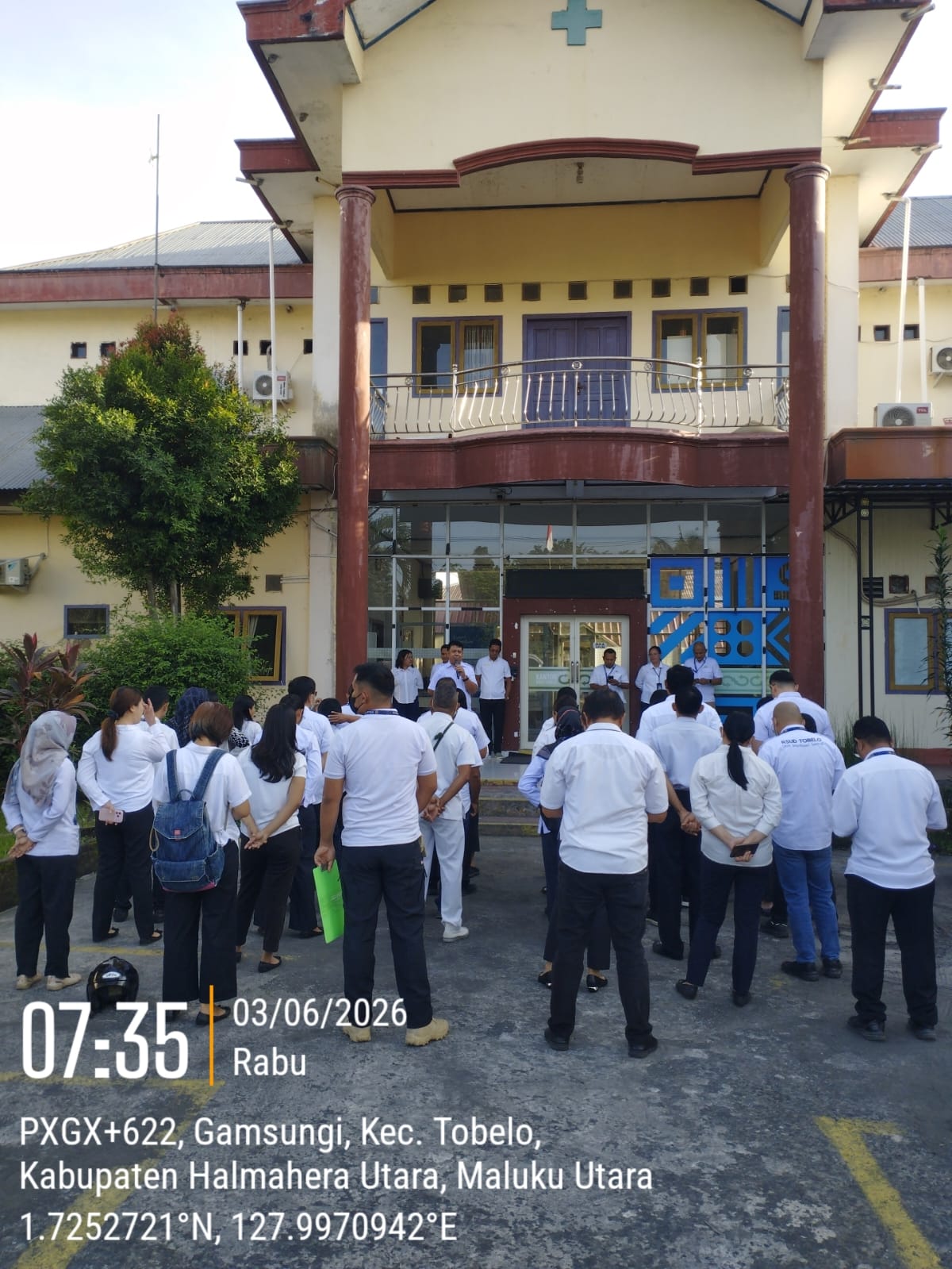 Apel Pagi Peningkatan Etos Kerja, Pegawai RSUD Tobelo Didorong Tingkatkan Disiplin dan Pelayanan